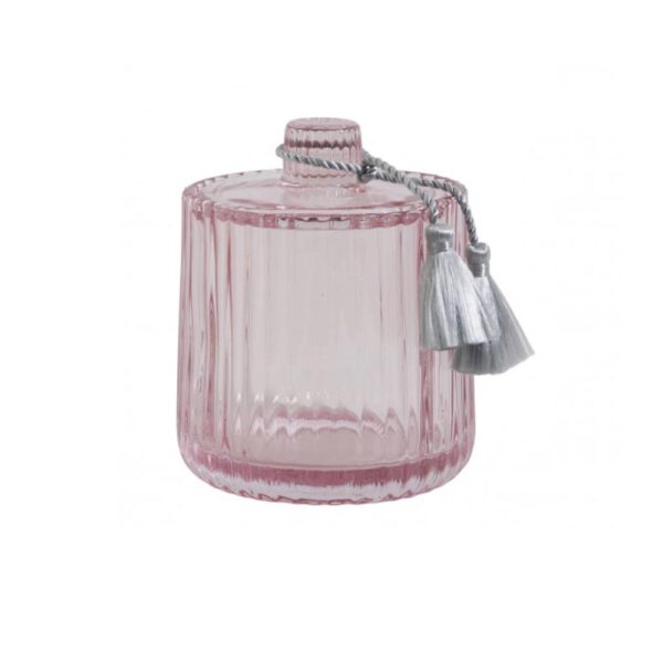 Pote coton diamante rosa