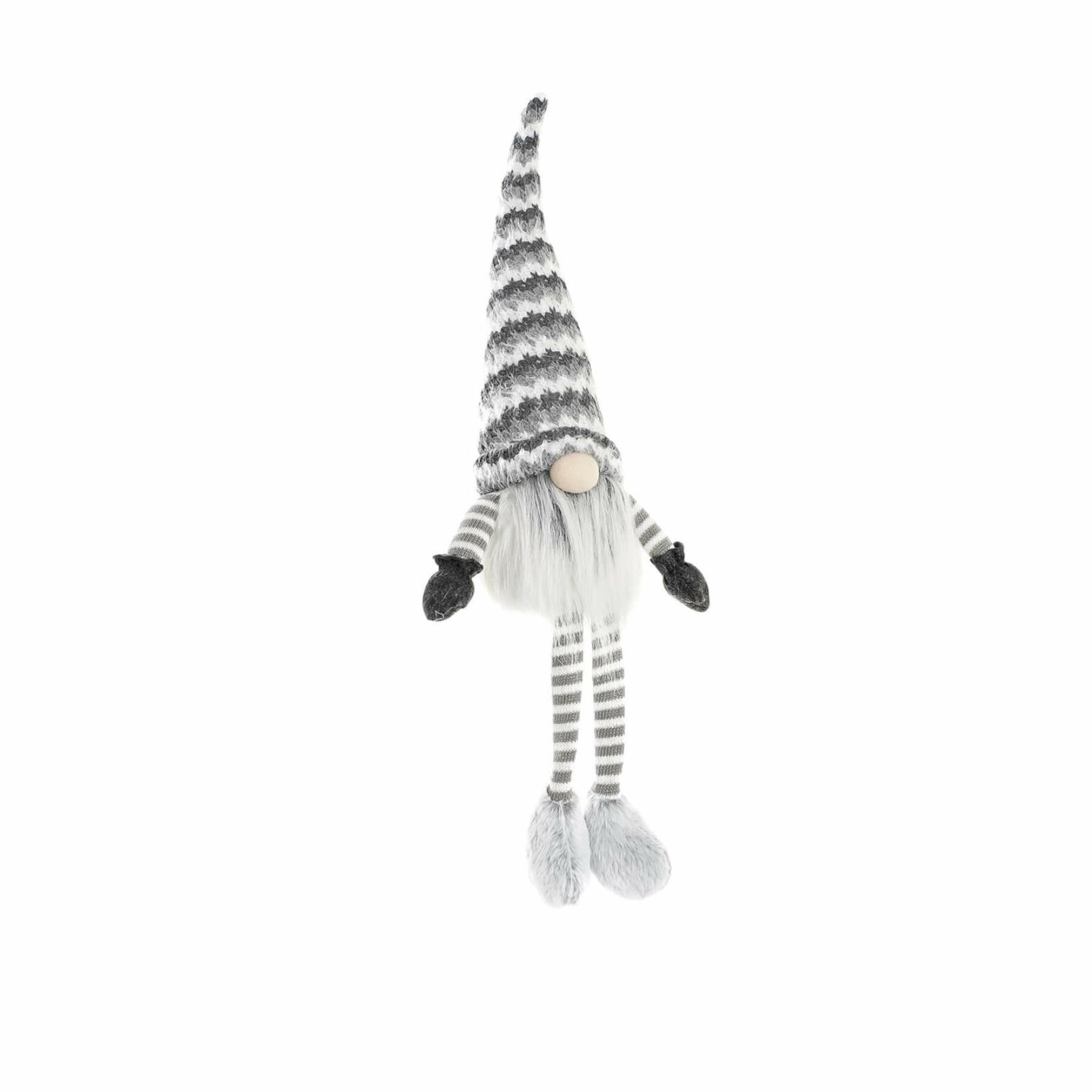 Figura poliester gnomo gris