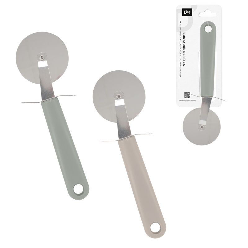 Cortador de pizza Nature en color verde y gris