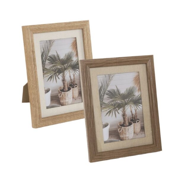 Portafotos 10x15 con marco interior de tela en dos colores