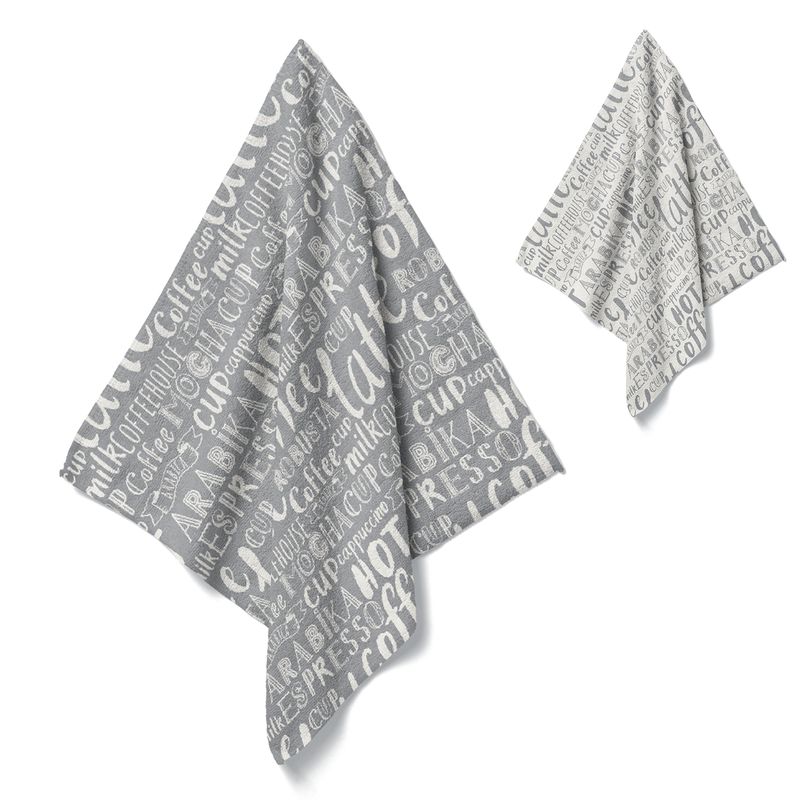 Paño de cocina microfibra 35x50 con letras