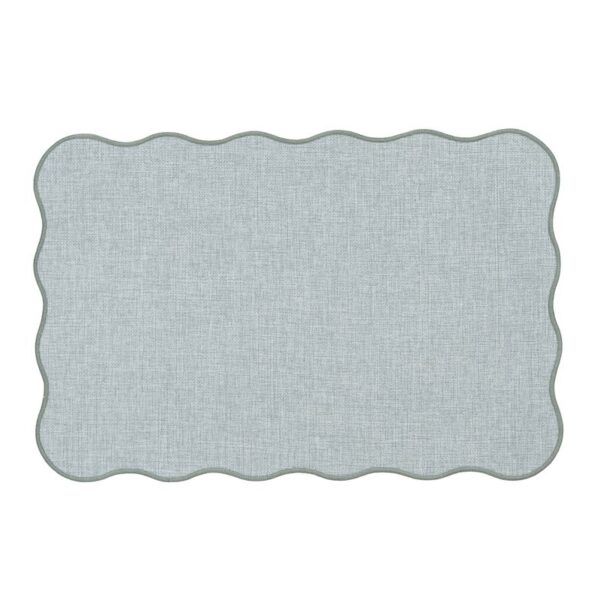 Mantel individual con borde ondulado 45 x 30 x 0.5cm