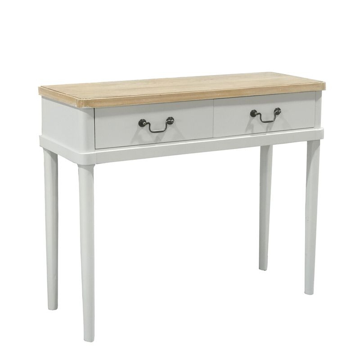 Consola Amelie de madera con 2 cajones