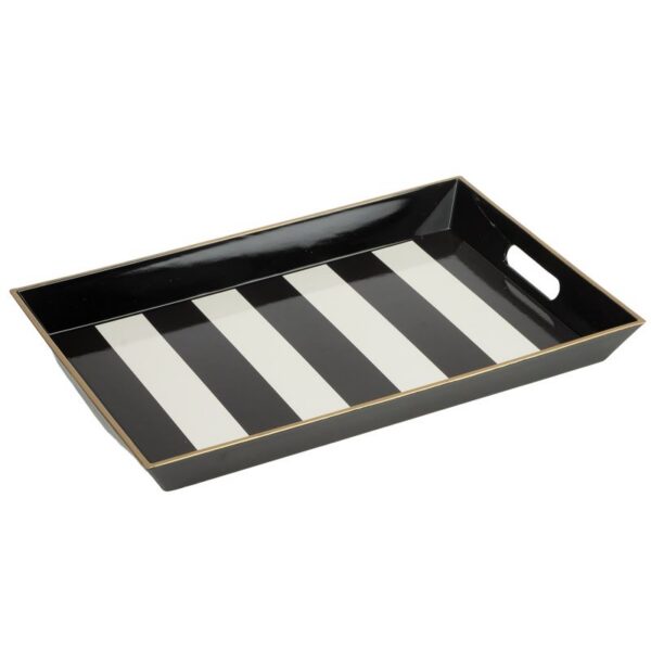 Bandeja negra Excellence con asas 45 × 31
